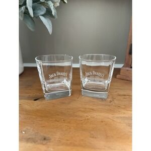 Jack Daniel Single Barrel Etched Glass Set